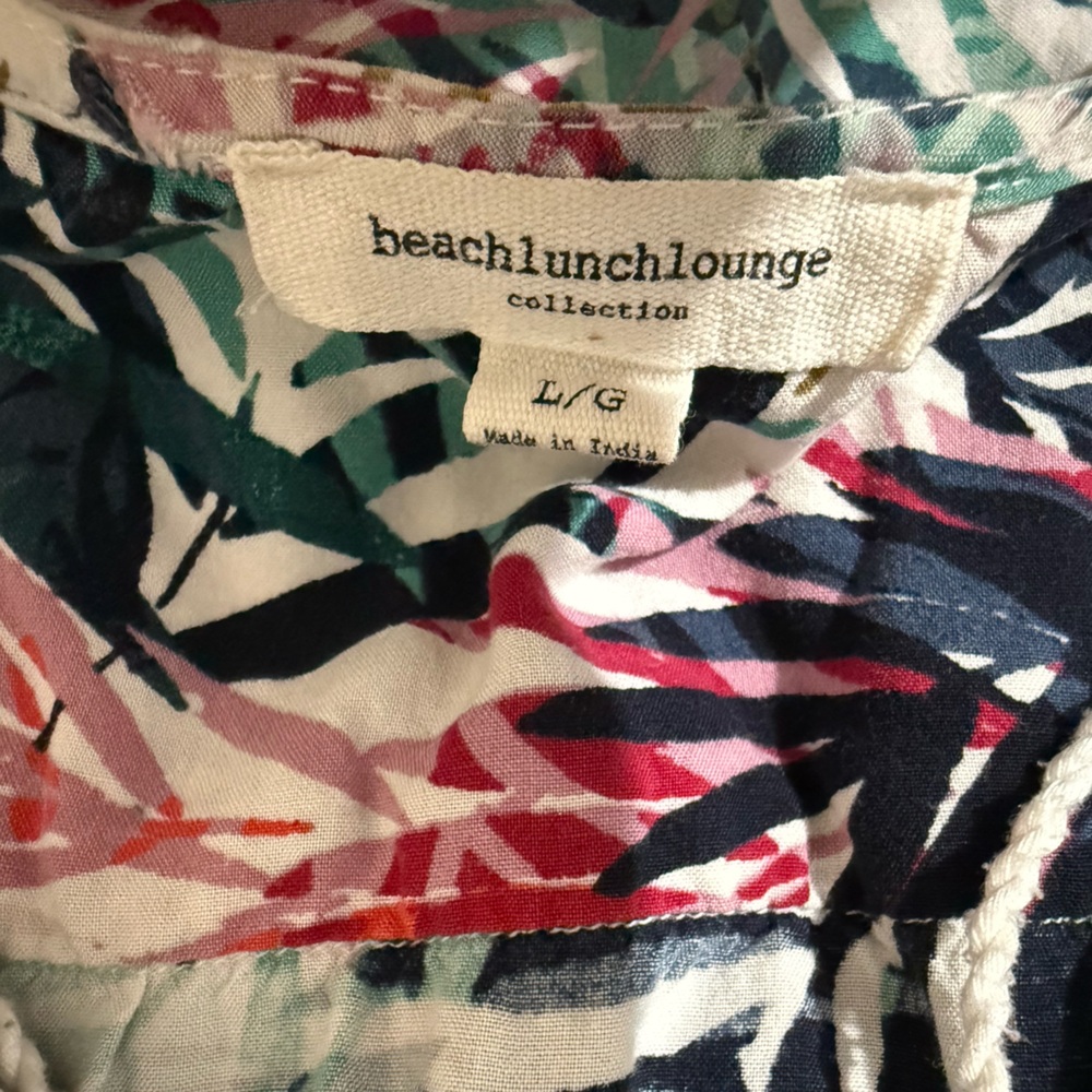 Beachlunchlounge Multicolor Leaf Print Dress - image 3